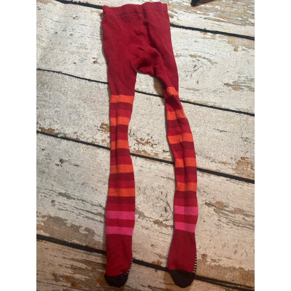 Catimini Red Striped Tights